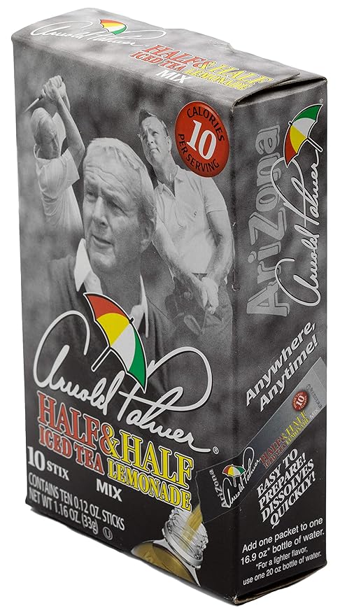 Arizona tea Arnold Palmer Mix Stix Half Iced Tea &amp Half Lemonade 10 stix 1.2 Oz (Pack of 12)