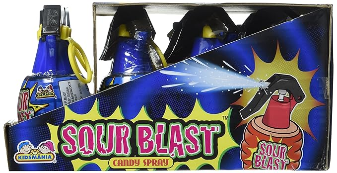 Kidsmania Sour Blast Candy Spray Grenades 12 Count