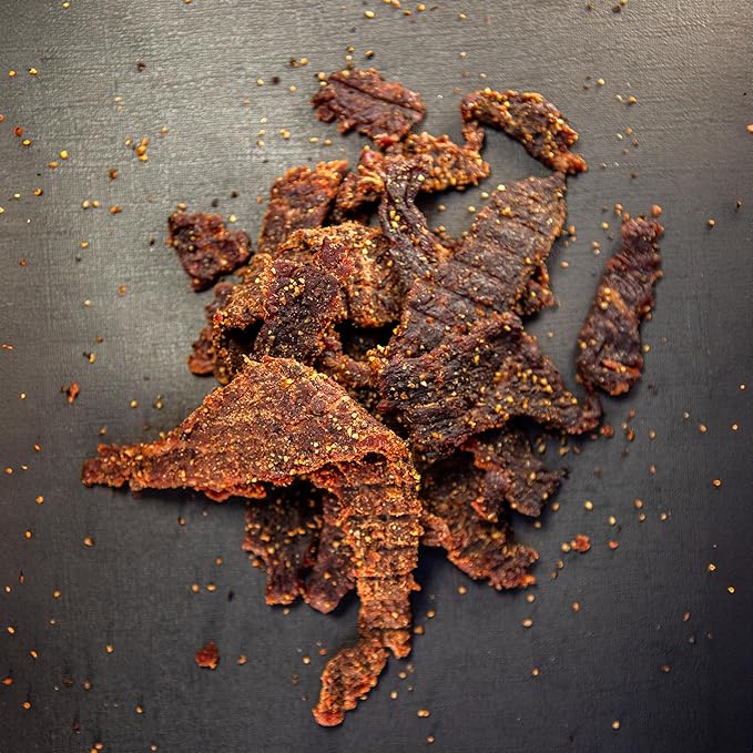 Centennial Cuts Beef Jerky – Mile High Rodeo – High Protein Sea Salt Honey &amp Pepper Flavor – 7 oz Snack