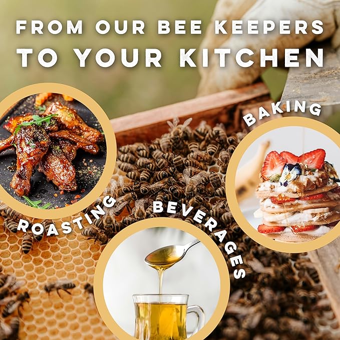 Goshen World Honey Collection - Buckwheat Blossoms from Russia - Raw Rare and Sustainable Floral Sources - Derived from Natural Flower Nectar with Antioxidants - Nature's Sweetener - 32oz