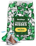 Green &amp Silver Foil Wrapped Milk Chocolate 1 LB Bulk Bag (Approx. 100 Pieces) – Perfect for St. Patrick’s Day Party Favors Candy Buffets Baking Gift Bags &amp Holiday Celebrations