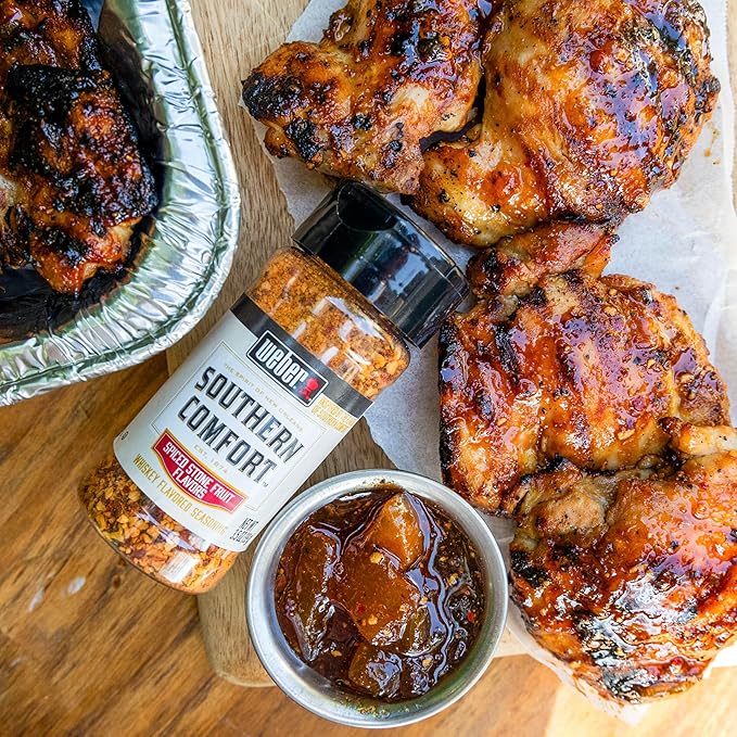 Weber Southern Comfort Whiskey Flavored BBQ Seasoning 6.5 Ounce (Pack of 6)