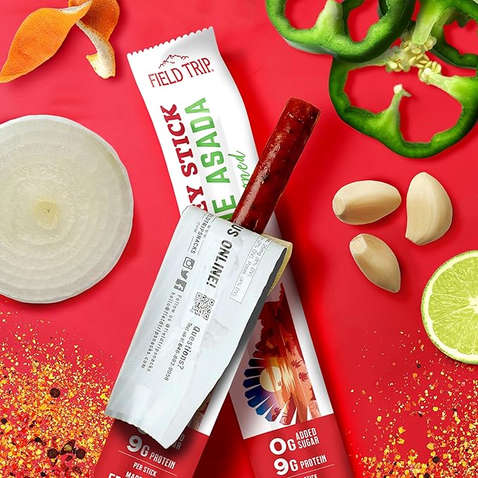 Field Trip 10 Pack Chicken and Turkey Sticks Variety Pack - Keto Paleo Gluten Free Allergy Friendly Snack - 50 to 80 Calorie High Protein Snacks 1oz