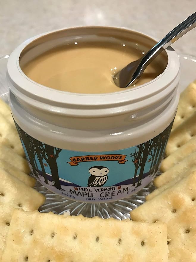 Pure Vermont Maple Cream - Barred Woods Maple Products - Maple Butter (Pack of 2)
