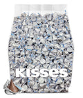 Bulk Kisses Milk Chocolate Candy - 200 Silver Kisses Chocolate Individually Wrapped - Chocolate Kisses Candy Bulk - Bulk Chocolate for Weddings Party Favors Candy Buffets &amp Office Treats - 2 Po