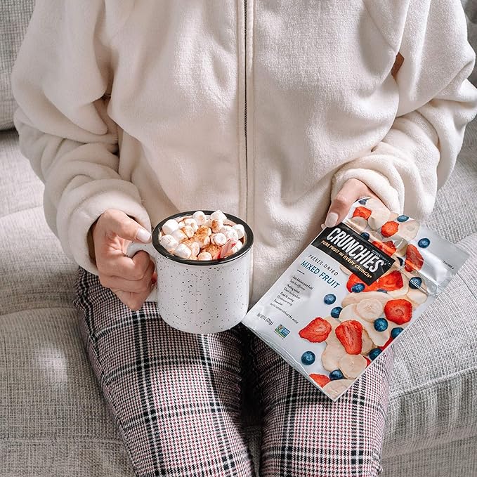Crunchies Freeze-Dried Fruits 100% All Natural Crispy Fruit Non GMO and Kosher Resealable Freeze Dried Fruit Snack Packs Pack of 6 (Mixed Fruit)