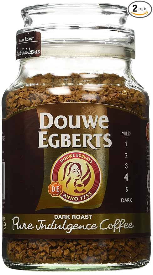 Douwe Egberts Pure Indulgence Instant Coffee Dark Roast 6.7-Ounce 190g (Pack of 2)