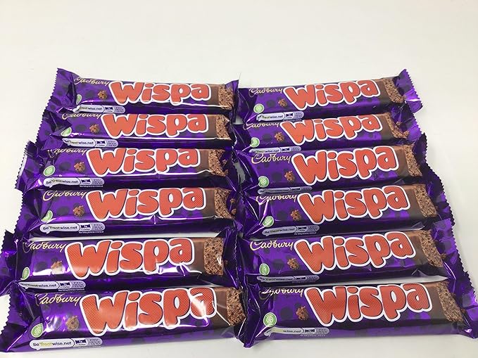 Cadbury Wispa Chocolate Bar 36g (Pack of 12)