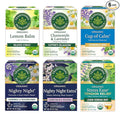 Traditional Medicinals Organic Herbal Tea Variety Pack for Stress and Sleep Support 6 Flavors Lavender Chamomile Lemon &amp Valerian Root 96 Tea Bags (6 Pack)