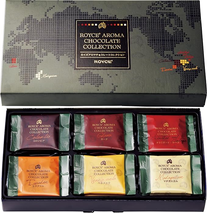 ROYCE' Aroma Chocolate Collection - Assortment of Milk Chocolates | Ideal for Baking and Desserts | No Artificial Preservatives | From Hokkaido Japan (30 Pieces of Chocolate)