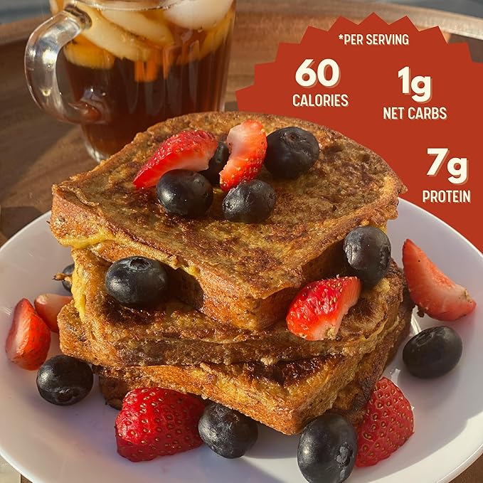 Dr. B's Multigrain Bread | 1g Net Carbs &amp 7g Protein | Low Calorie Vegan Sugar Free | Fresh Sliced Keto &amp Low Carb Bread Loaf (6 Pack (16 oz) Variety)