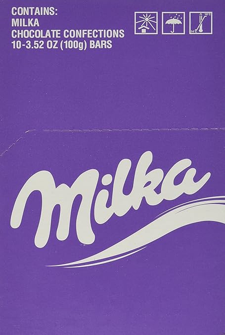 Milka White Chocolate 3.52-Ounce Bars (Pack of 10)