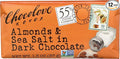 Chocolove Chocolate Bar Almonds &amp Sea Salt in Dark Chocolate 1.3 Ounce (Pack of 12)