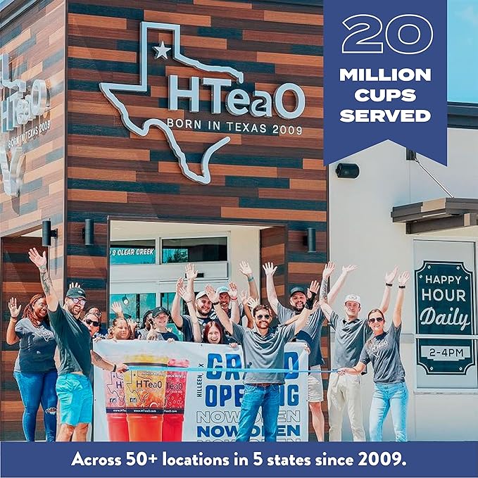 HTeaO Blueberry Green Tea Packets– Makes 8 Gallons of Naturally Sweet Tea in 5 Minutes – Large Tea Sachets for Parties Family Gatherings &amp Groups – Texas-Style Iced Tea Packets for Quick Brew (1