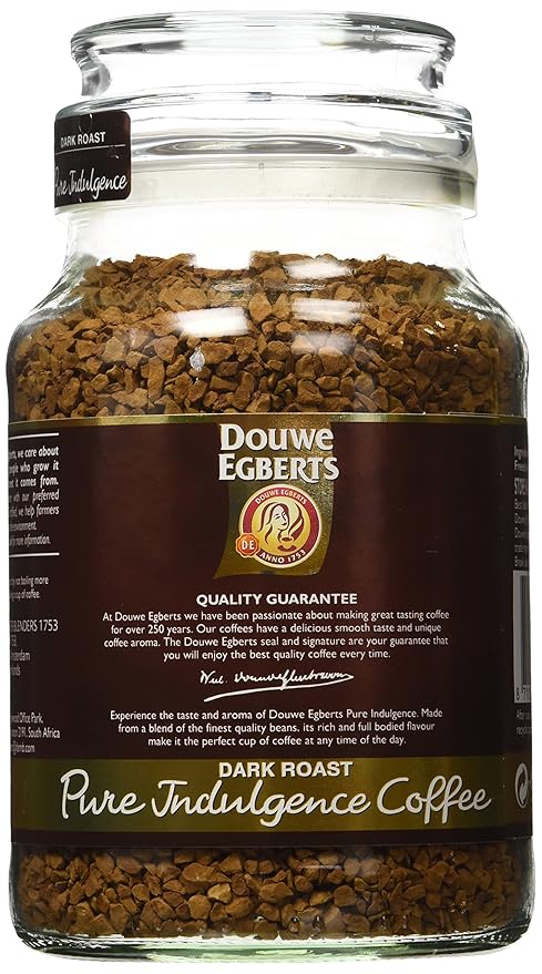 Douwe Egberts Pure Indulgence Instant Coffee Dark Roast 6.7-Ounce 190g (Pack of 2)