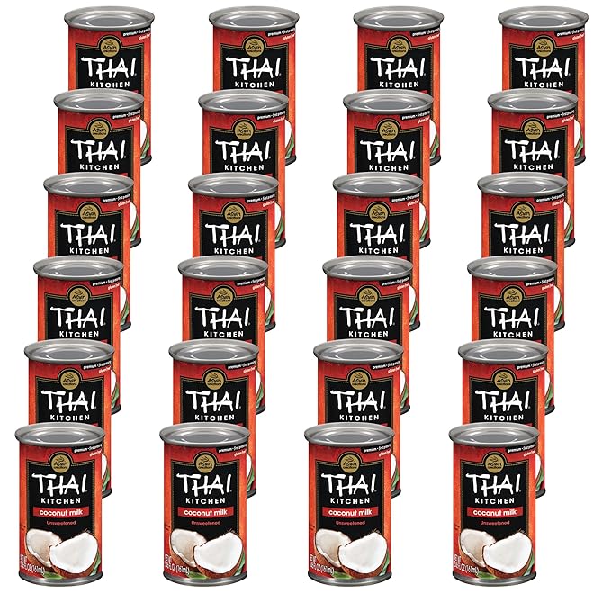 Thai Kitchen Unsweetened Coconut Milk 5.46 fl oz (Pack of 24)