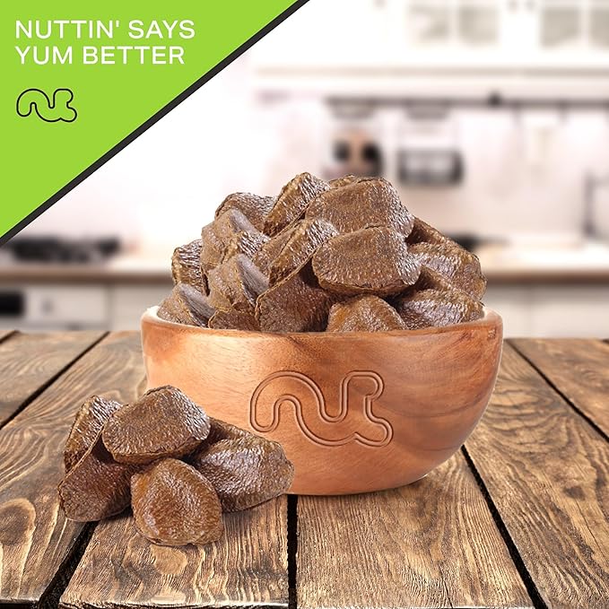 NUT CRAVINGS - Raw Brazil Nuts In Shell - Whole (32oz - 2 LB) Bulk Nuts Packed Fresh in Resealable Bag - Healthy Protein Food Snack Food Assortments