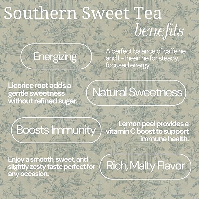 Southern Sweet Tea by Mindful Moon – Black Tea with Licorice &amp Lemon Peel – Caffeinated Loose Leaf Tea (Mini)