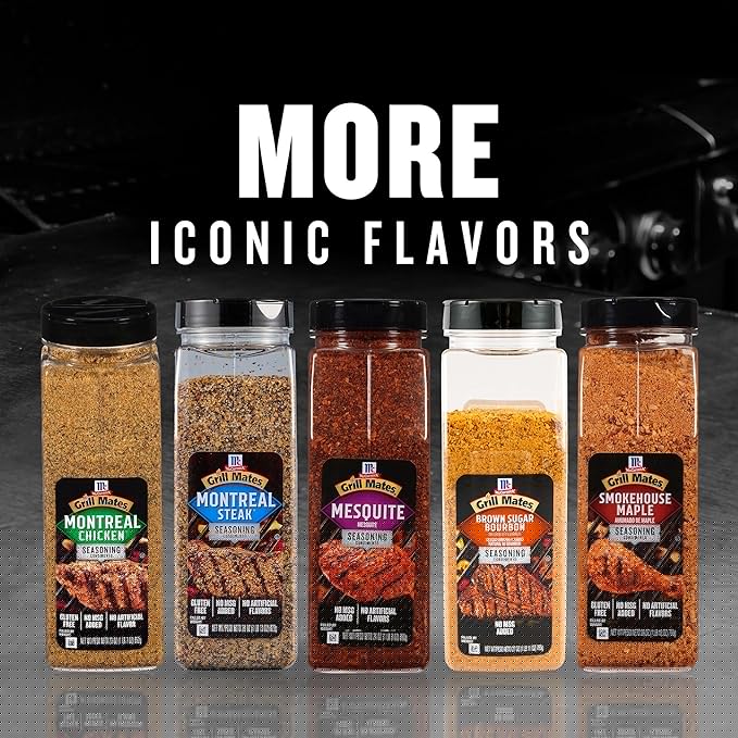 McCormick Grill Mates Mesquite Seasoning 24 oz - One 24 Ounce Container of Mesquite BBQ Spice Versatile Use in Marinades Meats Dressings and More