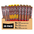 Jack Link's Beef Sticks Variety Pack - Original Teriyaki &amp Zero Sugar - Made with 100% Real Beef - Ready to Eat Real Meat Protein Snacks - 5g Protein per Serving - (20 Pack) 0.92 oz Meat Sticks