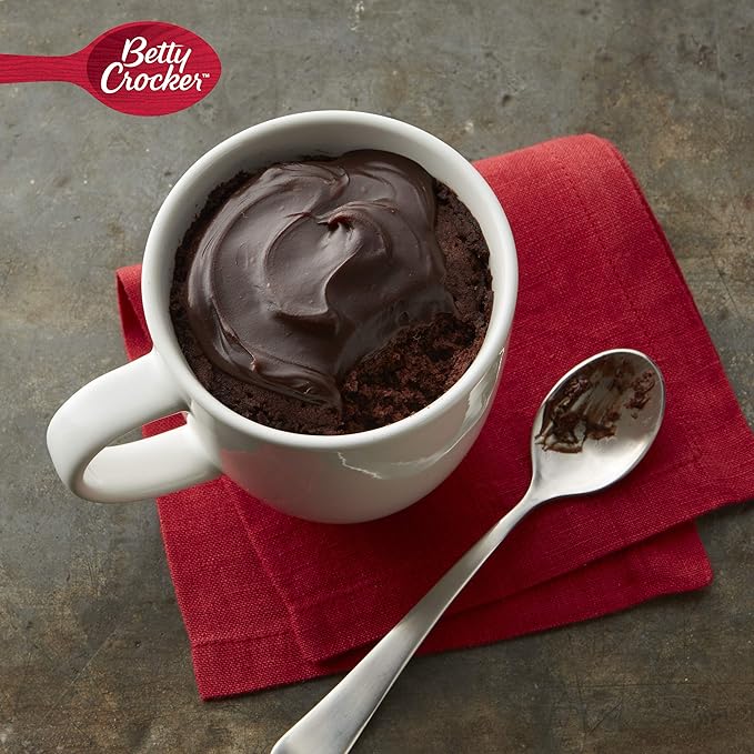 Betty Crocker Mug Treats Triple Chocolate Cake Mix with Fudge Frosting 4 Servings 12.5 oz. (Pack of 6)