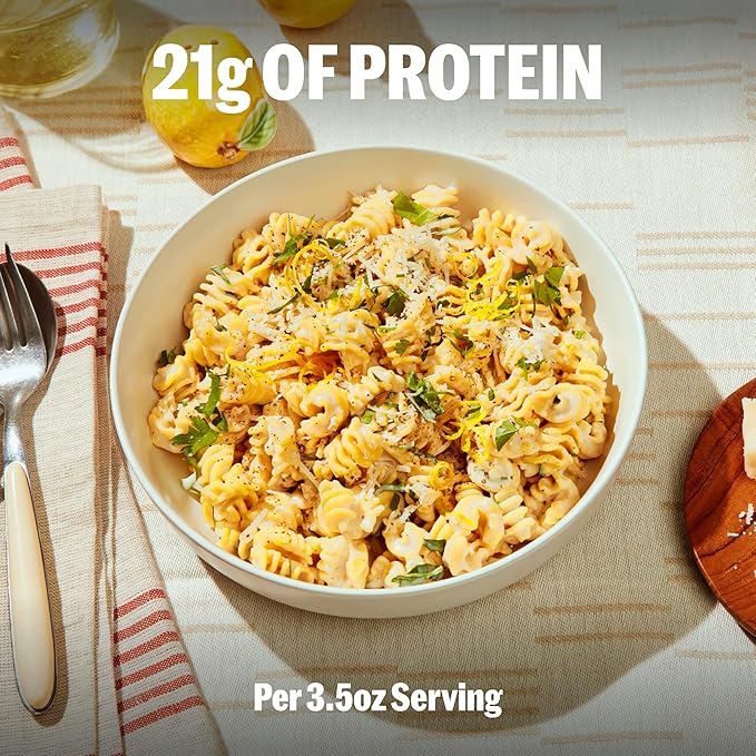 Brami Radiatori Italian Protein Pasta | Low Carb | High Fiber | High Protein | Keto | Non-GMO | Made in Italy | Dry Pasta | Semolina Pasta | Fortified with Heart Healthy Lupini Beans | 8oz (Pack of 6)