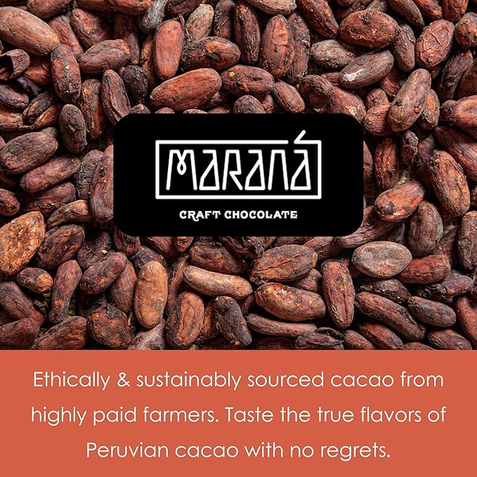Marana Chocolate Dark 100% Cacao | Organic Peruvian Chocolate | Keto Paleo Sugar Free Vegan | 2.5oz Bars 3-Pack