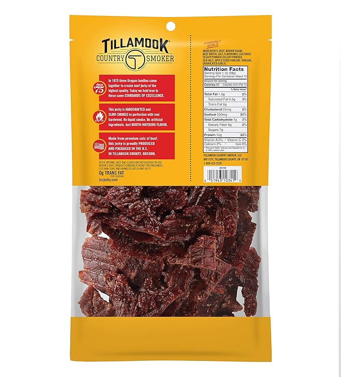 Tillamook Country Smoker Tillamook Real Hardwood Smoked Old Fashioned Silver Dollar Beef Jerky &amp Tillamook Real Hardwood Smoked Old Fashioned Silver Dollar Beef Jerky