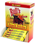 Bull's Original 0.25oz Snack Sticks – 100 Count Box (Made with beef and chicken – no pork)