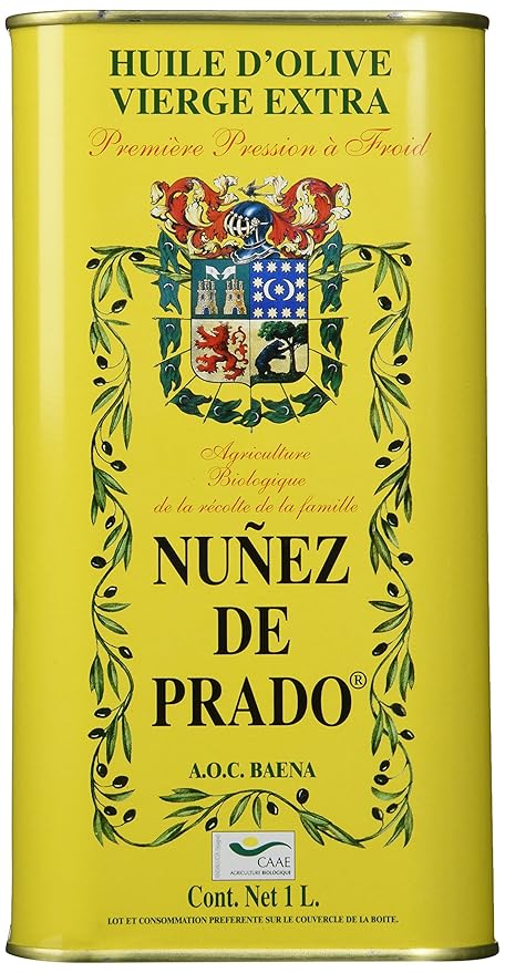Nunez De Prado Extra Virgin Olive Oil Tin 33.8 Ounce