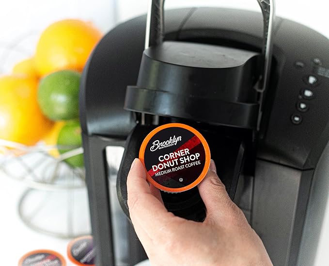 Brooklyn Beans Corner Donut Shop Gourmet Coffee Pods Compatible with 2.0 Keurig Coffee Pods Brewer 72 Count