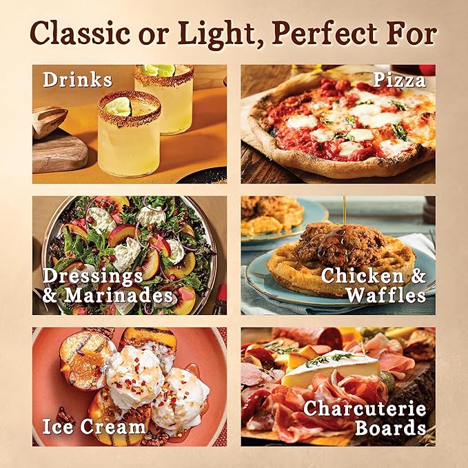 In the Raw Organic Blue Agave Syrup Bundle – Amber + Light Agave Nectar Low-Glycemic Sweetener Maple Syrup and Honey Alternatives 18.5 Oz Ea