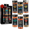 Steven Raichlen's Planet Barbecue Gourmet BBQ Rubs &amp Spices Gift Box 6 Pack- Grill Seasonings Set with Worldwide Flavors- Great Grilling Gift for Men