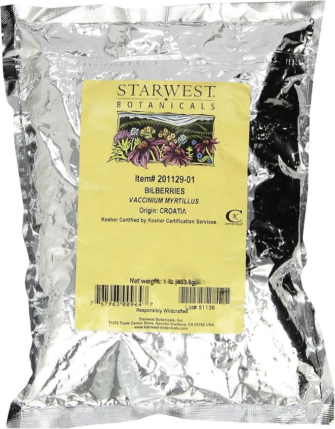 Organic Bilberries Whole - 1 lb