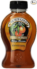 Dutch Gold Orange Blossom Honey 16 Ounce Unit (Pack of 6)