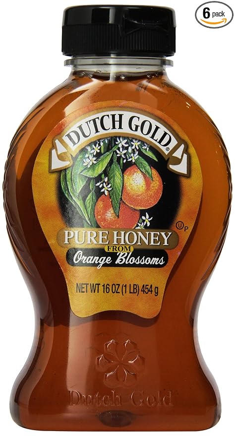 Dutch Gold Orange Blossom Honey 16 Ounce Unit (Pack of 6)