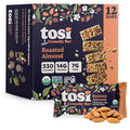 Tosi Meal Nut Bars Almond Healthy Snacks for Adults &amp Kids Crunchy Plant Based Protein Bar (14G) Keto Snacks Vegan Gluten &amp Soy Free Low Sugar Omega 3s 2.4oz 12-Pack