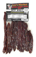 Lee's Market Natural Double-Smoke Hot Beef Jerky - Soft &amp Tender - Healthy Low Carb Gluten-Free Snack - Paleo &amp Keto-Friendly - Michigan Made Handcrafted Jerky - Specialty Gourmet Meat Snacks