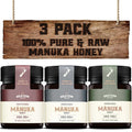 Gold Fern Honey - 3 Pack - Raw New Zealand Manuka Honey | 3 x 8.8oz Certified MGO 100+ MGO 200+ &amp MGO 400+ | Pure Natural Superfood Honey.