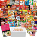(30 Packs) Ramen Mystery Box - Global Flavor Adventure with a Mix of Spicy &amp Non-Spicy Noodles Bundle with Fun Recipe Book