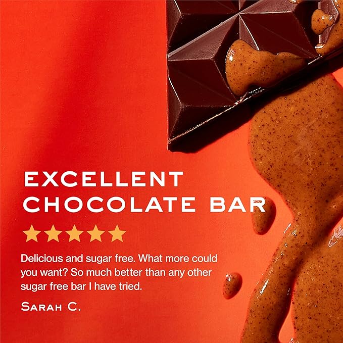 NOMOSU | Organic Almond Butter Chocolate Bar | 60g | 4 Pack | Sugar Free | USDA Organic | Vegan | Keto &amp Low Carb Friendly | Smooth Semi Sweet Chocolate with Creamy Almond Butter | Guilt Free Snac