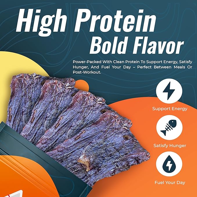 Phillips Beef Crisps - Lean Round - Only Beef &amp Salt - Zero Carbs - Zero Sugar - High Protein Meat Snacks - 23g Protein