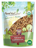 Food to Live Organic Golden Crunchy Granola 3 Pounds - Small Batch Handcrafted Bulk Great as Snack for Breakfast Cereals Contains Hazelnuts Pecan Nuts Almonds Coconut Flax Sunflower Seeds