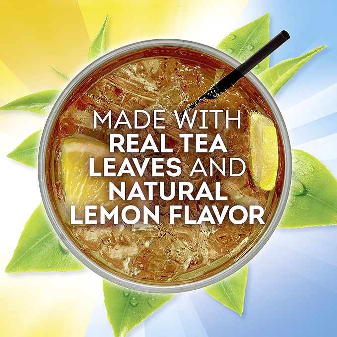 Lipton Lemon Sweetened Iced Tea Mix Makes 28 Quarts (Pack of 2)