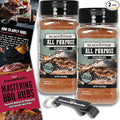 Blackstone All Purpose (AP) Seasoning – Gourmet Griddle Premium Barbecue Rub 2 Pk (14.6 oz) + BBQ Masters &amp Opener (4 Items)!