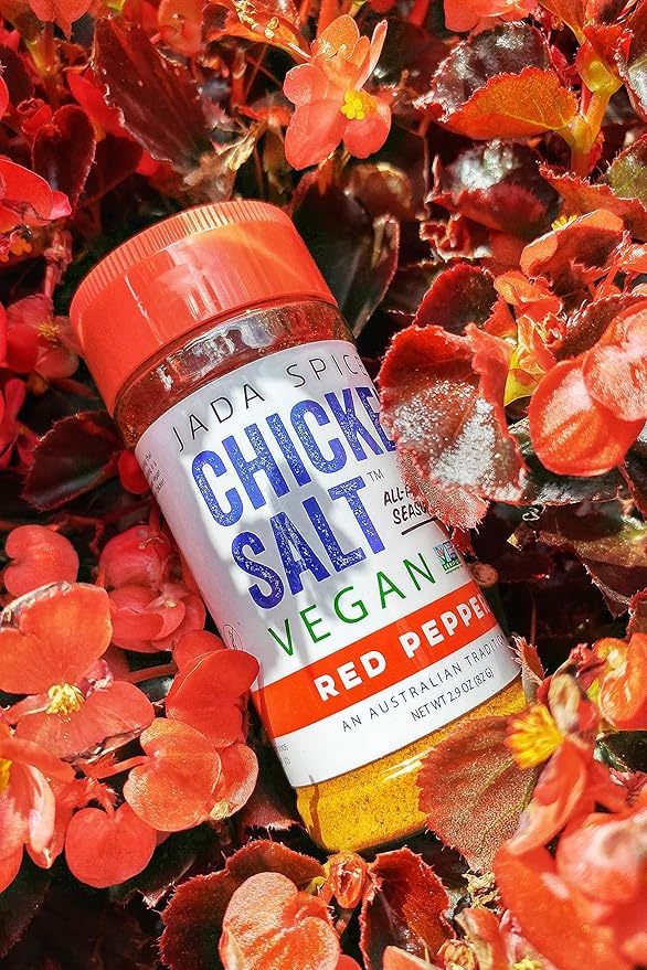JADA Spices Chicken Salt Spice and Seasoning - Red Pepper Flavor 3PACK - Hot! Vegan Keto &amp Paleo Friendly - Perfect for Cooking BBQ Grilling Rubs Popcorn and more - Preservative &amp Additiv