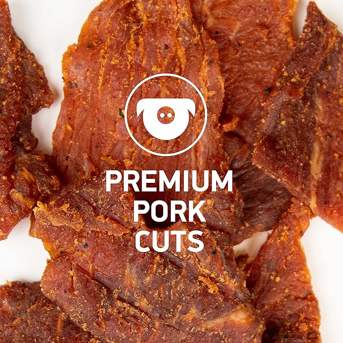 KRAVE All Natural Pork Jerky Black Cherry BBQ - Protein Packed Snacks Roasted for Maximum Flavor - Premium Tender Meat Cuts - Gluten Free - 2.7 Ounce (Pack of 8)