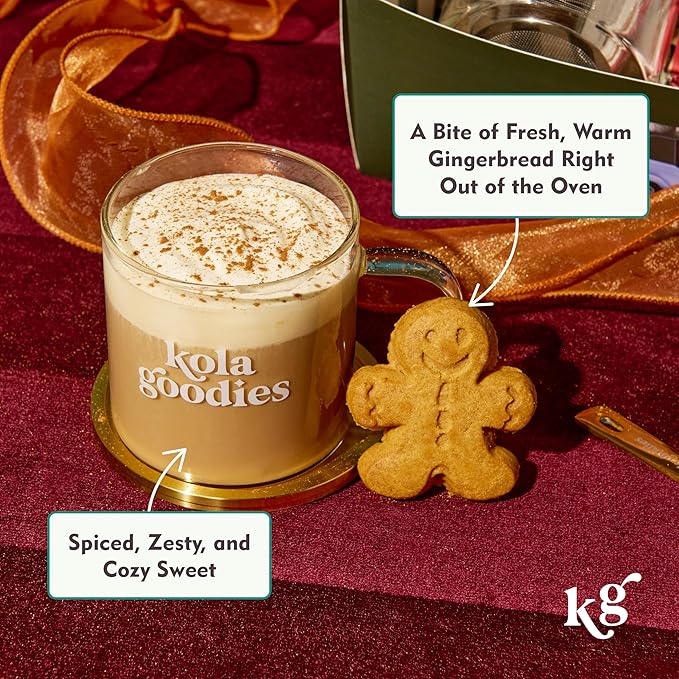 Gingerbread Chai Latte – 12 Spiced Chai Servings – Ceylon Tea Powder with Whole Milk – Cozy Holiday Chai Mix – No Refined Sugar – Cinnamon Ginger Blend