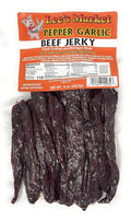 Lee's Market Pepper Garlic Beef Jerky - Soft &amp Tender - Healthy Low Carb Gluten-Free Snack - Paleo &amp Keto-Friendly - Michigan Made Handcrafted Jerky - Specialty Gourmet Meat Snacks - 8oz