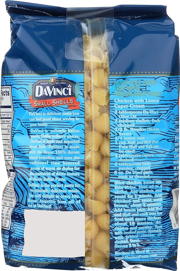 DaVinci Small Shells 16-ounces (Pack of12)